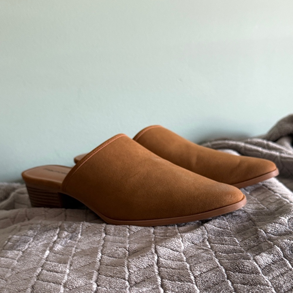 Maurices Brown Slip-On Mules